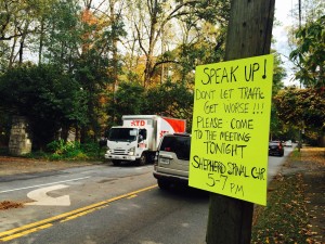 Peachtree Road, bike lane protest