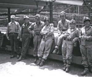 Lewis, center, dedicated herself to miners' rights