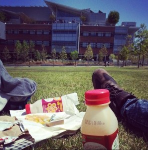 Tech Green, lunch