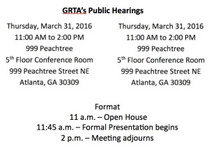 GRTA's public hearings