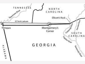 Georgia's northern and western boundaries