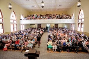 Students, parents, and teachers gathered in Mercer's Willingham Hall Auditorium for the awards ceremony.