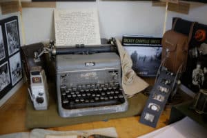 Brooklyn Reese of Thomas County High School created an exhibit about war correspondent Dickey Chappelle.