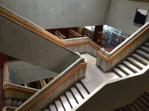 Central Library, stairway descending