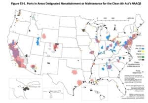 ports in non-attainment areas
