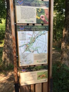 Peachtree Creek, wayfinding sign