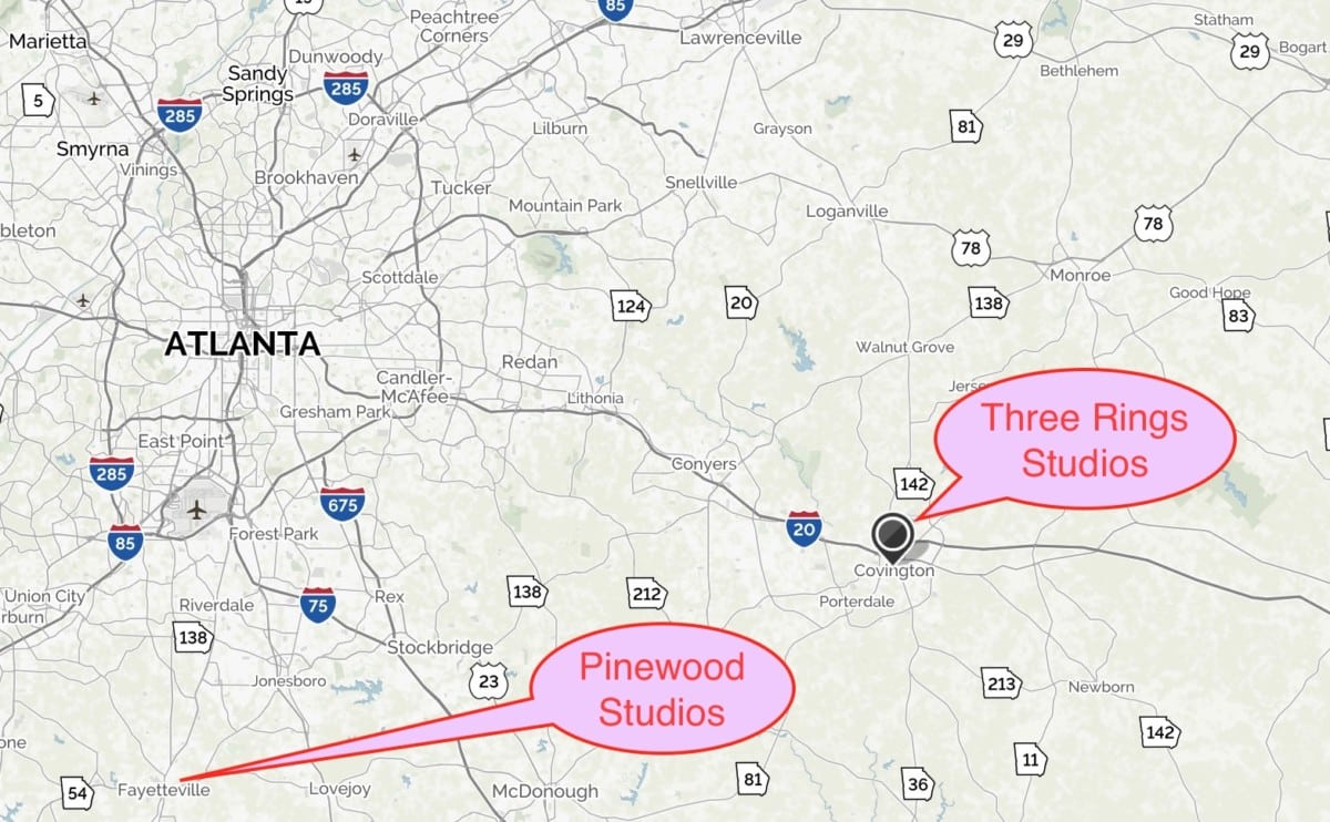 studios locator map