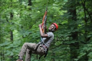 American Explorers, Flying through the air