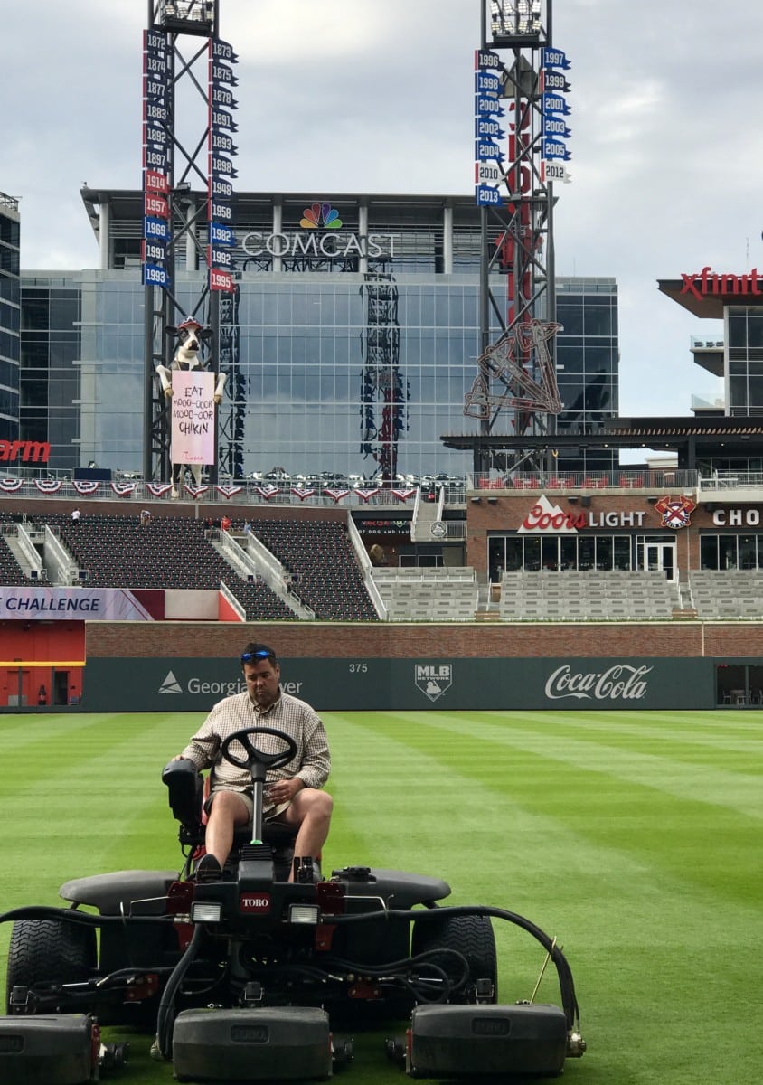 getting the field ready