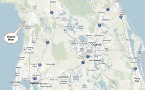 crystal river, map