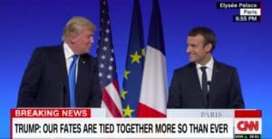 Trump and Macron