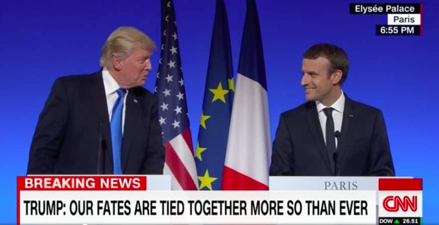Trump and Macron