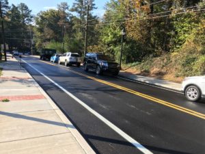 Lyndhurst Drive in southwest Atlanta, pictured in September with new paving, sidewalks, lights and more, in part with Renew Atlanta Bond money. Credit: Maggie Lee