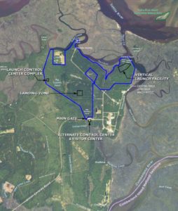 spaceport, locator map