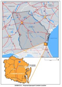 spaceport, state locator map, edit