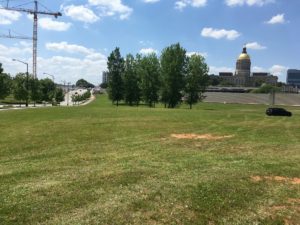 Some of the land from the 2011 deal is Downtown on Memorial Drive and overlooked by the state Capitol and the site of the new state judicial building. Credit: Maggie Lee