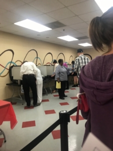 Voting on Nov. 6, 2018 at Bessie Branham Recreation Center in DeKalb County. Credit: Britton Edwards