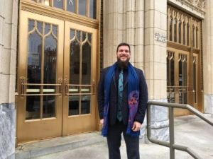 Matthew Cardinale, activist and news editor and founder of Atlanta Progressive News, is now running for Atlanta City Council. Credit: Maggie Lee