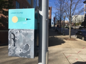 On the same block as APS headquarters, one of many painted utility boxes Downtown gives an astronomy lesson. Credit: Maggie Lee