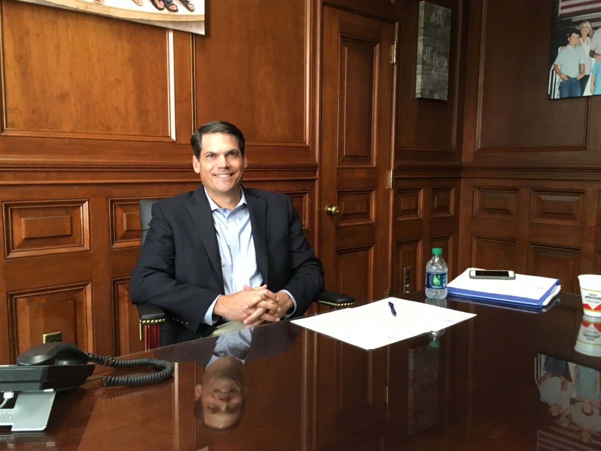 Lt. Gov. Geoff Duncan, pictured here in his office a few days before swearing-in, said technology and innovation have to be part of metro Atlanta's traffic fix. Credit: Maggie Lee