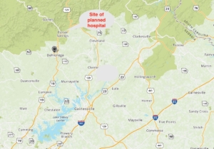 dahlonega, locator map