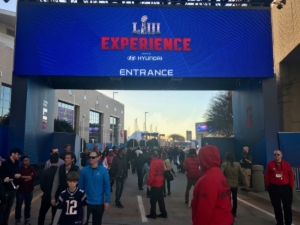 pedestrians Super Bowl
