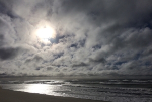 coast, clouds