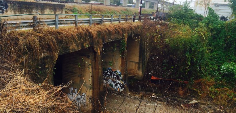 Atlanta BeltLine, SW trail, 2015, tunnel