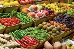 fruits, vegetables