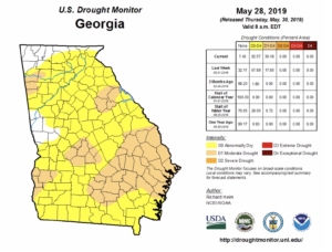 Drought Monitor, may 28, 2019