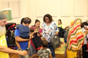 ICNA, backpacks distributed