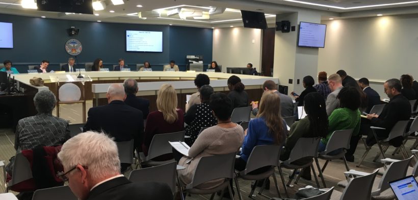 Audience at Atlanta City Council's Finance Executive Committee Jan 17