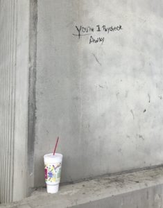 Covid, graffiti, One paycheck away