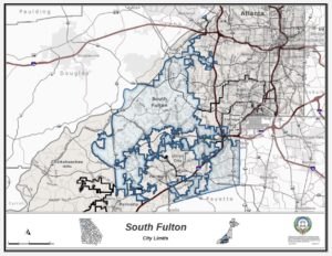 South Fulton, map