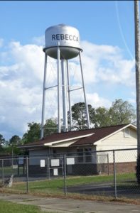 water tower, rebecca, ga.