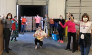Fernandez, Action Ministries team food drive