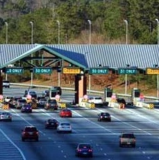 Ga. 400 toll booth Ga. 400 toll booth