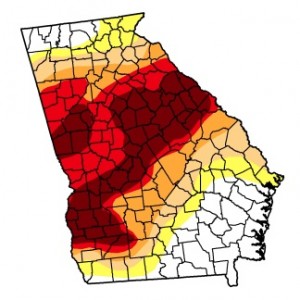 Georgia drought monitor, Aug. 7, 2012 Georgia drought monitor, Aug. 7, 2012