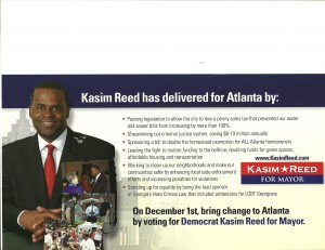 Kasim Reed for Mayor, Run-off-1 Kasim Reed for Mayor, Run-off-1