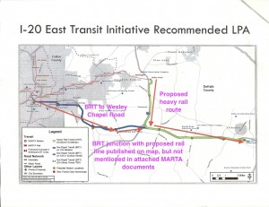 MARTA's proposed service in Dekalb County. Credit: MARTA, David Pendered MARTA's proposed service in Dekalb County. Credit: MARTA, David Pendered