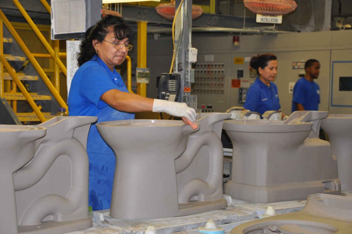 Smoothing porcelain