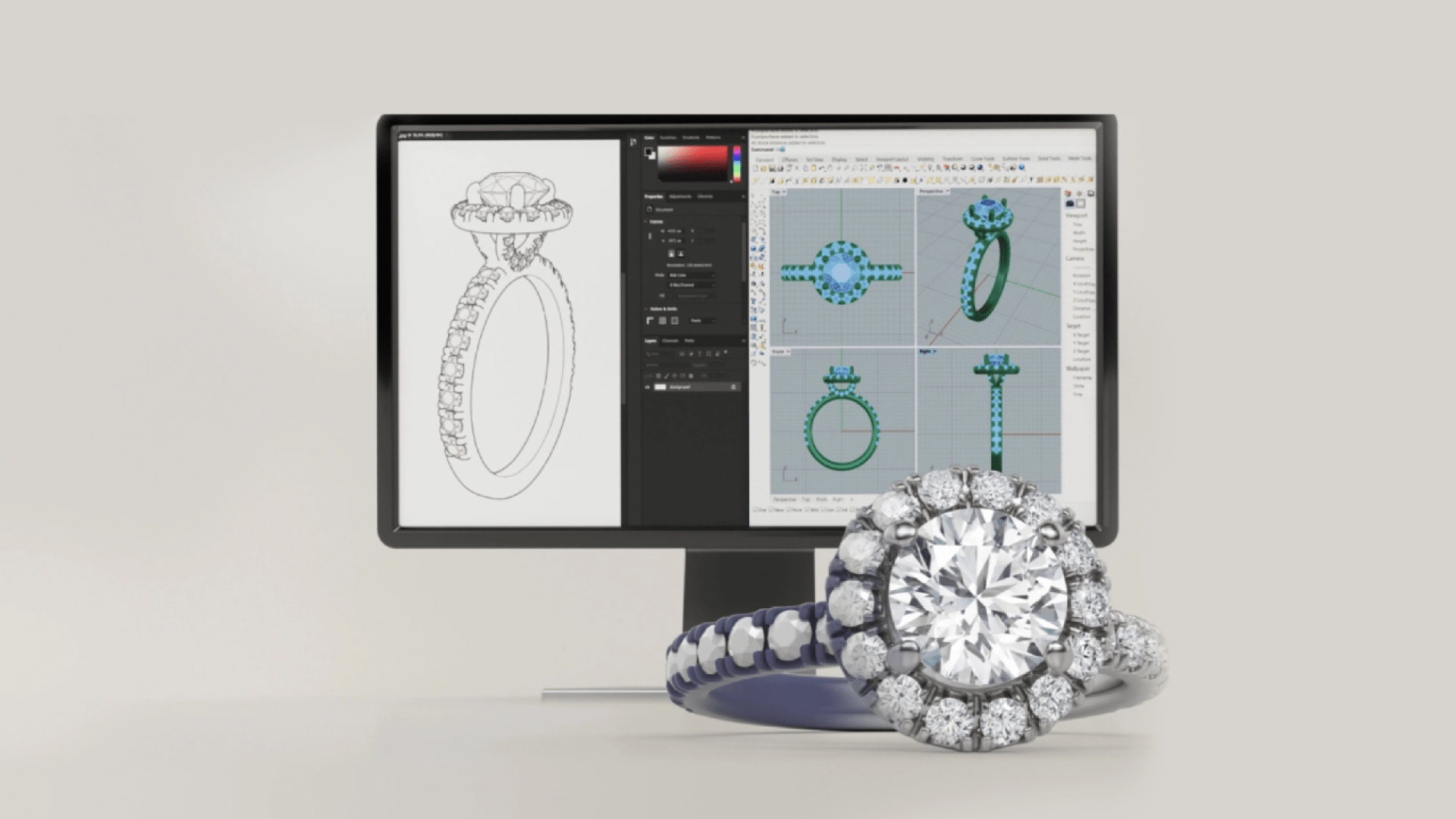 Realistic visualization before production