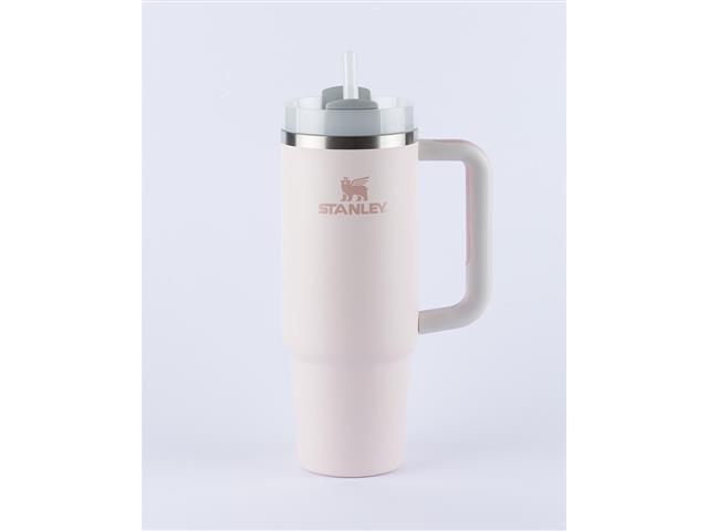 Copo com Canudo Stanley Quencher 2.0 Rose Quartz 1,180 Litros - 1