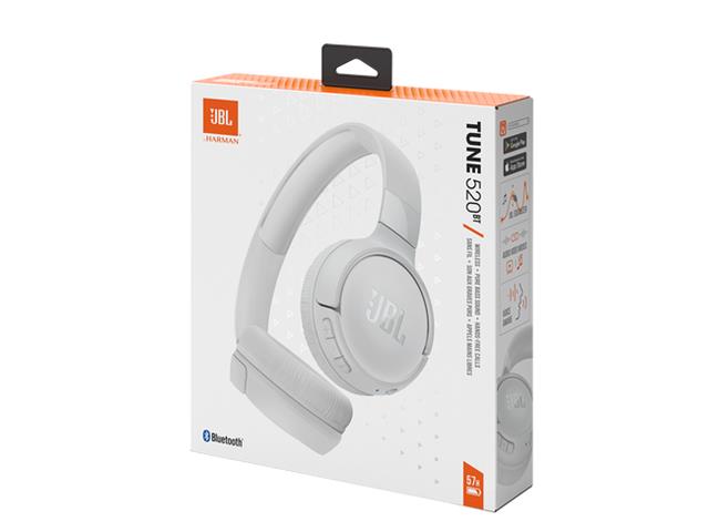 Fone de Ouvido Bluetooth JBL Tune 520BT White JBLT520BTWHT - 7