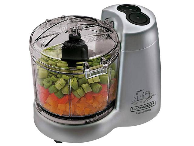 Mini Processador Black&Decker 120W Prata 2 Velocidades 110V - 2