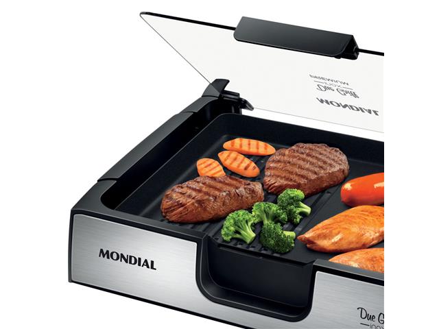 Chapa Due Grill Inox Premium Mondial G10 220V - 1