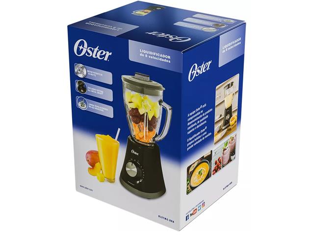 Liquidificador Super Chef Oster 8 Velocidades 750W Preto 110V - 5