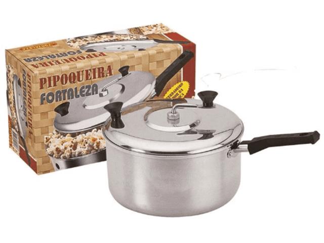 Pipoqueira Alumínio Fortaleza Panelik 20 cm 2,7 Litros - 2