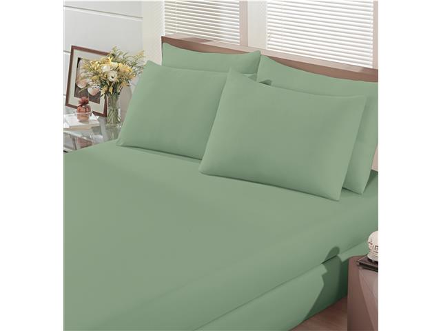 Jogo de Cama Queen Buettner Basic Rolinho Verde Alecrim 3 Peças - 4