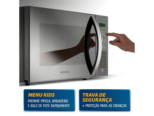Micro Ondas Mondial Espelhado 34 Litros 1400W 110V - 3